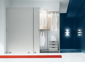 Action modular wardrobe system designed by Luciano Bertoncini