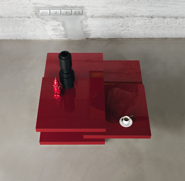Rotor occasional table by Kristalia. Design Luciano Bertoncini